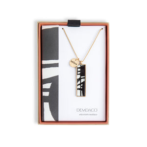 Bold Black & White Necklace