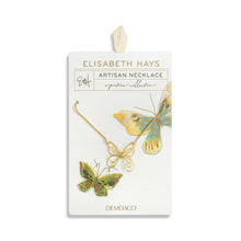 Load image into Gallery viewer, Butterfly Open Charm Gold Necklace