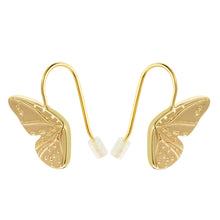 Load image into Gallery viewer, Butterfly Wings Gold Earrings