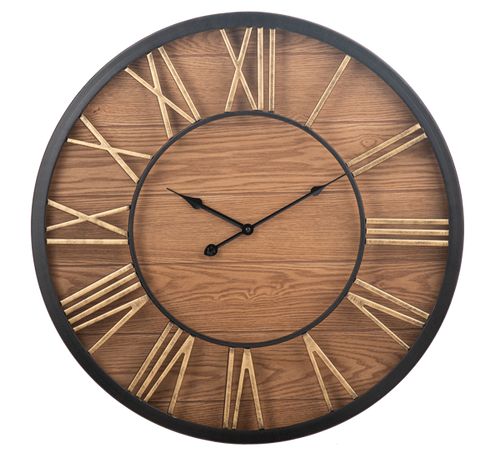 Black and Gold Wall Clock