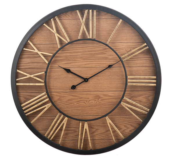 Black and Gold Wall Clock