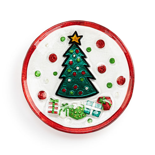 Christmas Tree Mini Round Plate