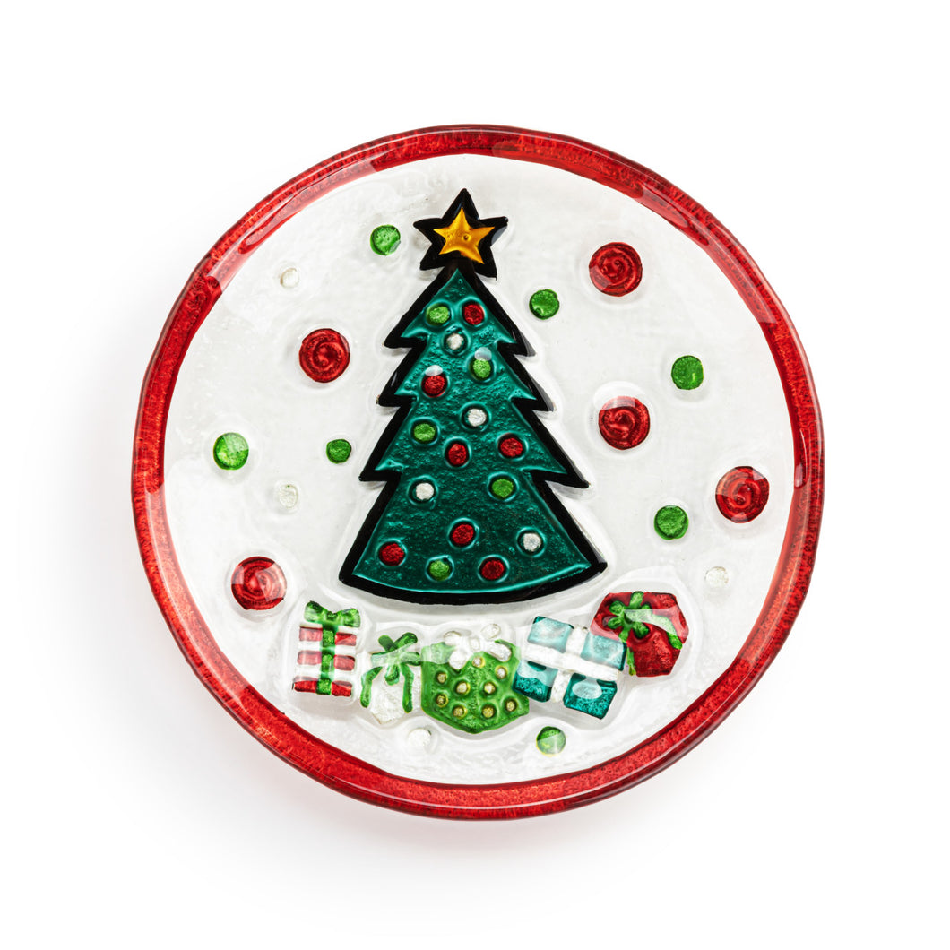Christmas Tree Mini Round Plate