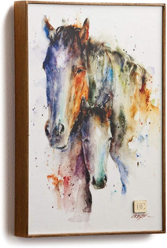 A Mothers Love Horse Canvas by Dean Crouser