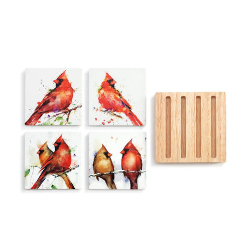 DC Cardinal Coaster Set