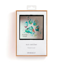 Load image into Gallery viewer, DC Teal Paw Print Suncatcher