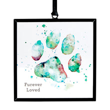 Load image into Gallery viewer, DC Teal Paw Print Suncatcher