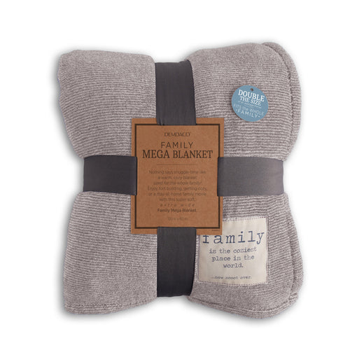 Family Time Grey Mega Blanket