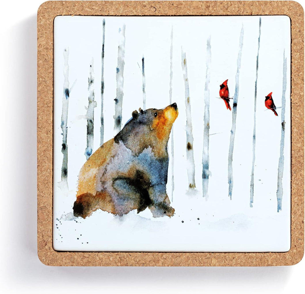 Friends In The Woods Trivet
