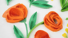 Load image into Gallery viewer, Quilling Card - Quilled Garden Heart Greeting Card