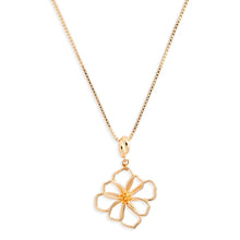 Load image into Gallery viewer, Gold Flower Open Wire Necklace