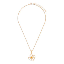 Load image into Gallery viewer, Gold Flower Open Wire Necklace