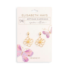 Load image into Gallery viewer, Gold Open Wire Earrings 1.5"
