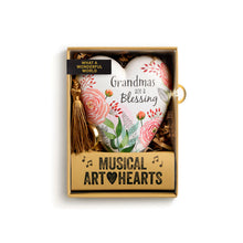 Load image into Gallery viewer, Grandmas Are A Blessing Musical Art Heart
