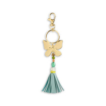 Load image into Gallery viewer, Green Butterfly Bag Charm