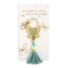 Load image into Gallery viewer, Green Butterfly Bag Charm