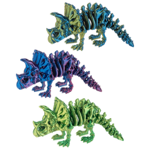 Load image into Gallery viewer, Shimmer Triceratops 5" - Blue