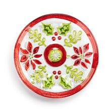 Load image into Gallery viewer, Holly Pattern Mini Round Plate