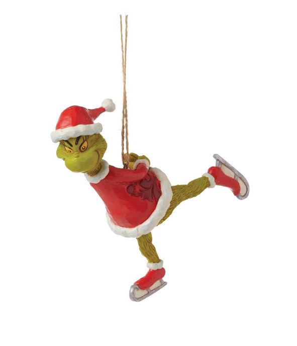 JSGRI Grinch Skating Ornament