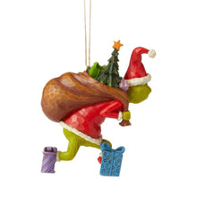 Load image into Gallery viewer, JSGRI Grinch Tiptoeing Ornament