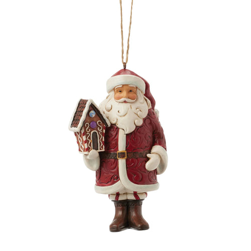 JS Gingerbread Santa Ornament