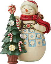 Load image into Gallery viewer, JS HWC Snowman With Candy Tree