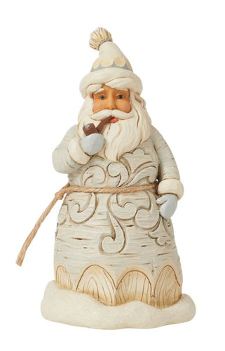 JS HWC Woodland Carved Santa Pipe