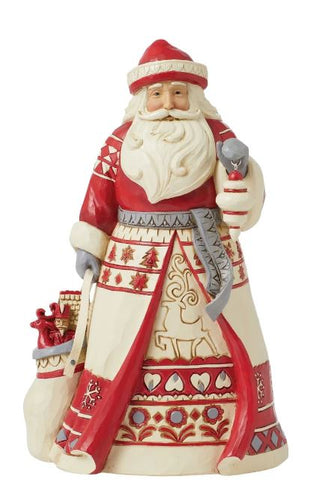 JS Nordic Noel Santa with Bag