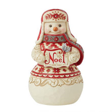 Load image into Gallery viewer, JS Nordic Noel Snowman with Sign