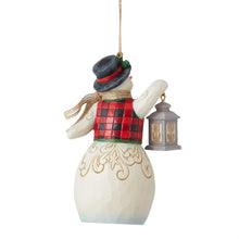 Load image into Gallery viewer, JS Snowman w/ Lantern Ornament