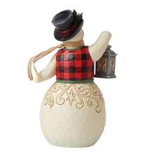 Load image into Gallery viewer, JS CLV Plaid Snowman with Lantern