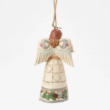 Load image into Gallery viewer, JS Woodland Angel With Owl Ornament