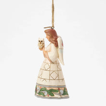 Load image into Gallery viewer, JS Woodland Angel With Owl Ornament