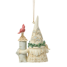 Load image into Gallery viewer, JS Woodland Gnome w/ Birdhouse Ornament