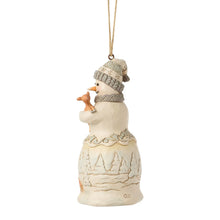 Load image into Gallery viewer, JS Woodland Snowman w/ Fawn Ornament