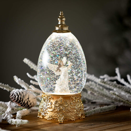 LED Shimmer Angel Globe
