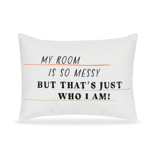 Live From Snack Time Just Who I Am White Accent Pillow - 14x10in