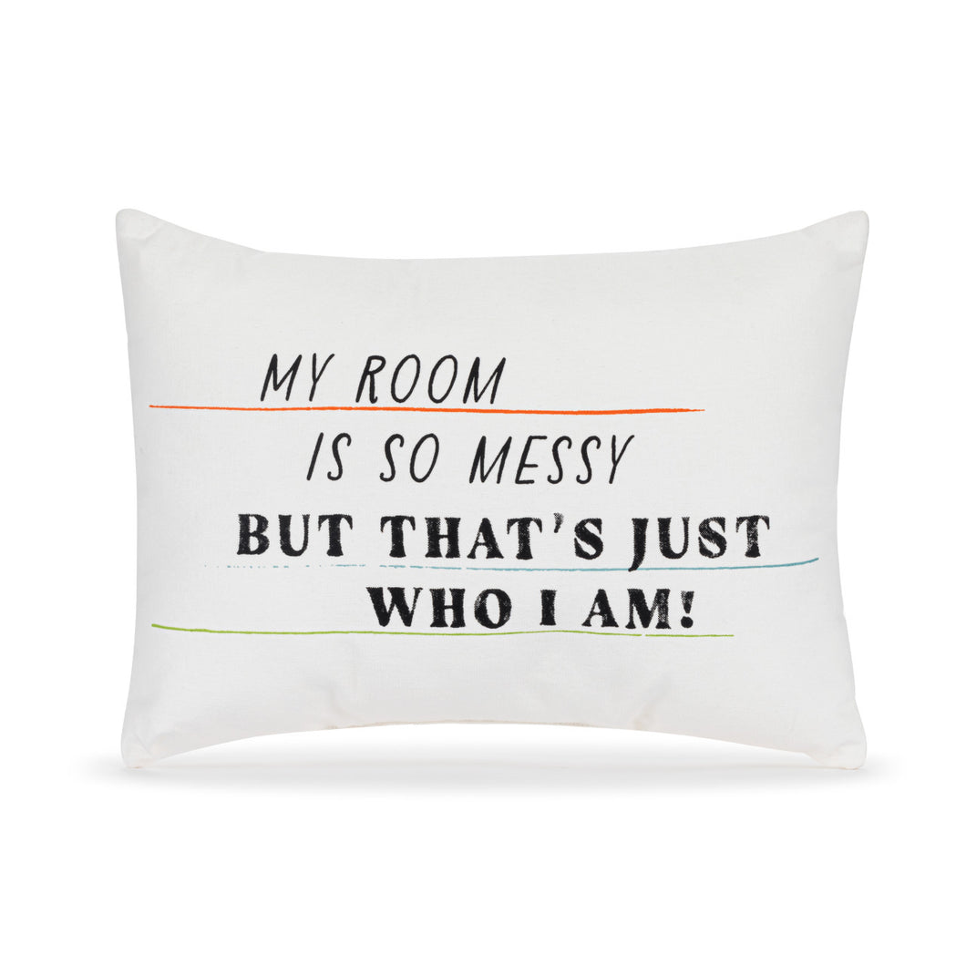 Live From Snack Time Just Who I Am White Accent Pillow - 14x10in