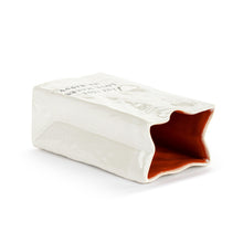 Load image into Gallery viewer, Live From Snack Time Love Makes Me Happy Ceramic Small Notepaper Vase - 4x6in
