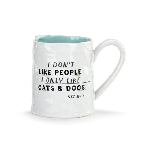Live From Snack Time I Only Like Cats & Dogs Ceramic Mug - 14oz