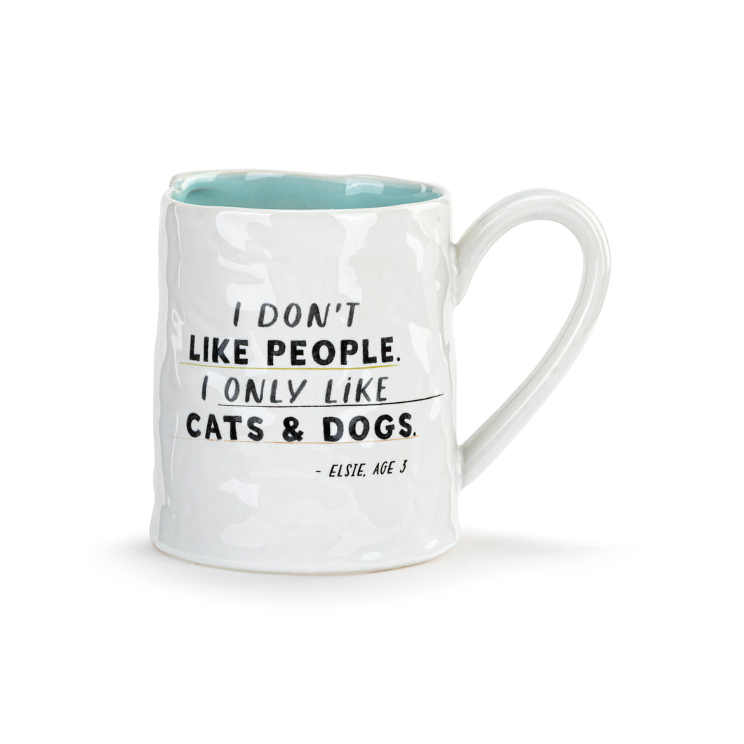 Live From Snack Time I Only Like Cats & Dogs Ceramic Mug - 14oz