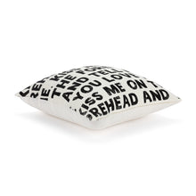 Load image into Gallery viewer, Live From Snack Time Tell Me You Love Me Square Pillow - 18in