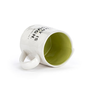 Live From Snack Time Today is Enough Ceramic Notepaper Mug - 14oz