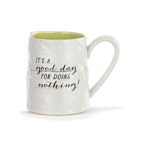 Live From Snack Time Good Day for Nothing Ceramic Notepaper Mug - 14oz