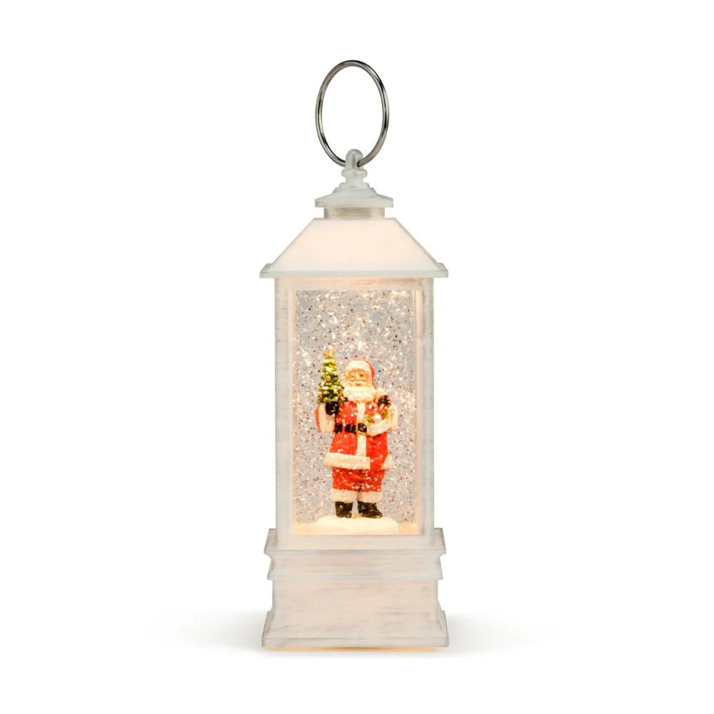 Lit Musical Santa Lantern