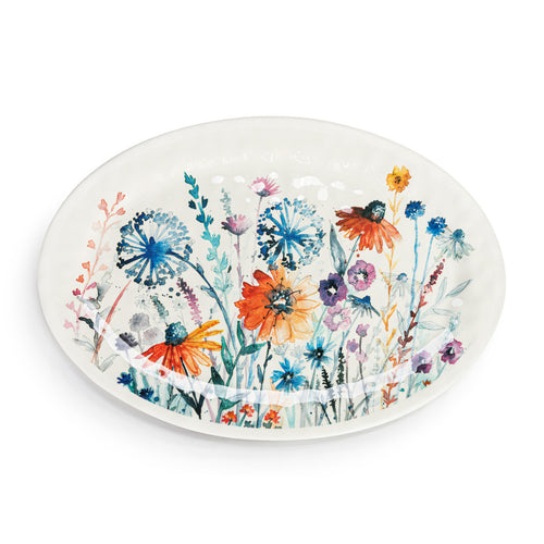 Meadow Flower Oval Platter