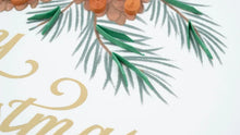 Load image into Gallery viewer, Quilling Card - Merry Christmas Pinecone