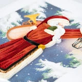 Load image into Gallery viewer, Quilling Card - Quilled Vintage Santa Christmas Card