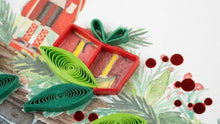 Load image into Gallery viewer, Quilling Card - Cozy Holiday Fireplace