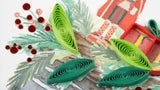 Load image into Gallery viewer, Quilling Card - Cozy Holiday Fireplace